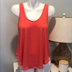 Lush Coral Tank Top - medium